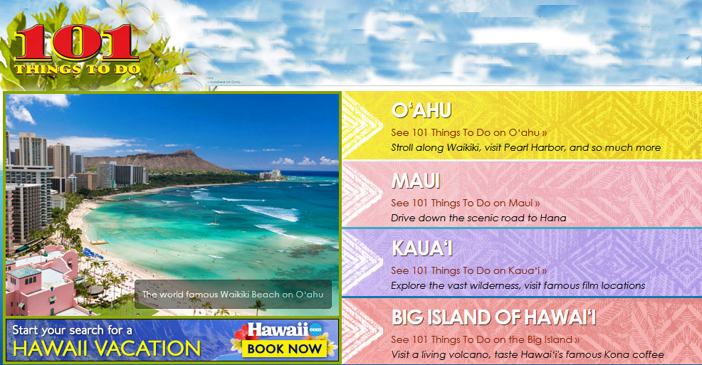 101 Things to do Hawaii 
